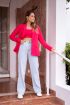 Koraal-roze blazer met linnen look| My Jewellery