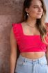 Koraal cropped top met ruffles | My Jewellery