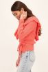 Koraal overslagvest met ruffle | My Jewellery