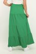 Groene lange rok met lagen
