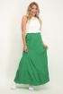 Groene lange rok met lagen