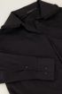 Zwarte blouse met ruffle kraag | My Jewellery