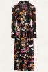 Lange blousejurk bloemen, bloemenjurk
