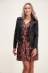 Zwarte leatherlook biker jas | Leren jasje My Jewellery