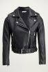 Zwarte leatherlook biker jas | Leren jasje My Jewellery