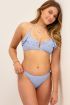 Lichtblauwe bikinitop met ruffles | My Jewellery