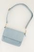 Lichtblauwe tas croco print