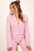 Lichtroze cropped blazer met knopen | Blazer | My Jewellery