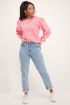 Lichtroze sweater met V shape | My Jewellery