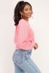 Lichtroze sweater met V shape | My Jewellery