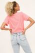 Lichtroze T-shirt met V shape