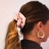 Scrunchie Leerlook Lichtroze, Scrunchies