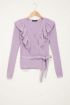 Lila overslagvest met ruffle | My Jewellery