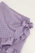 Lila skort met stippenprint