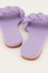 Lila slippertje gevlochten