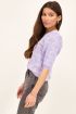 Lila top met jacquard opdruk | My Jewellery