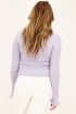Lila vest met v-hals & ruffles | Vest | My Jewellery
