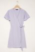 Lilac short-sleeved wrap dress | My Jewellery