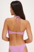 Lilac bandeau bikini top with lurex | My Jewellery