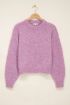 Lilac hairy sweater | My Jewellery