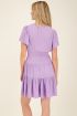 Lilac drawstring midi dress | My Jewellery