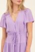 Lilac drawstring midi dress | My Jewellery