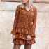 Luipaard jurk Ocher
