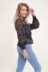 Zwarte blouse met smock | My Jewellery