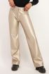 Metallic wide leg broek