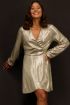 Metallic dress with waistband | My Jewellery