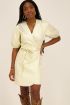 Metallic gold wrap dress  | My Jewellery