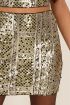 Metallic A-lijn rok met pailletten | My Jewellery