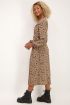 Midi jurk met multikleur luipaard print | Jurken | My Jewellery