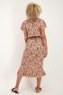 Midi jurk met retro bloemenprint