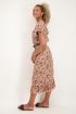 Midi jurk met retro bloemenprint