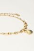 Minimalist anklet with chunky chains & seashell | My Jewellery
