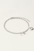 Minimalist double anklet with heart charm | My Jewellery