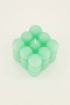 Mintgroene bubble kaars klein