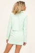 Mintgroen cropped blazer met knopen | My Jewellery