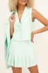Mintgroen gilet met dubbele knoop | My Jewellery