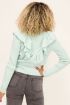 Mintgroen overslagvest met ruffle | My Jewellery