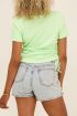 Mintgroen T-shirt met trekkoordjes | My Jewellery