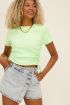 Mintgroen T-shirt met trekkoordjes | My Jewellery