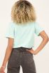 Mintgroen T-shirt met V shape