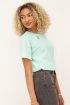 Mintgroen T-shirt met V shape