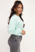 Mintgroene sweater met V shape | My Jewellery