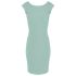 Basic jurk petrol strak, Midi jurk