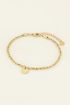 Gold Initial Pendant Bracelet, Initial Bracelet, Initials Bracelet | My Jewellery