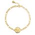 Gouden schakelarmband met munt My Jewellery