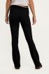 Zwarte flared broek met rib, Broeken My Jewellery